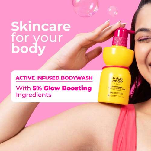 Hula Hoop: Hula Hoop Brightening Body Wash by Foxtale | Exfoliates & Reduces Tan | 250ml
