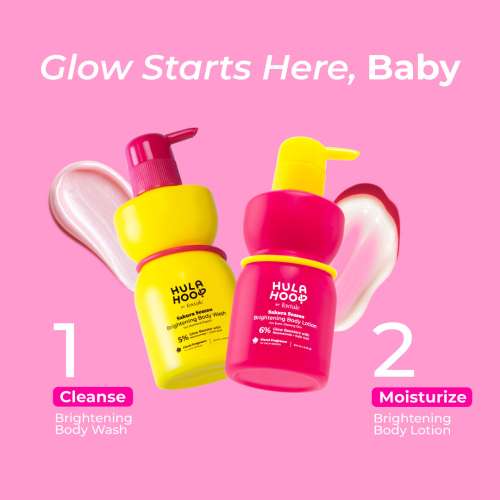 Hula Hoop: Hula Hoop Brightening Body Wash by Foxtale | Exfoliates & Reduces Tan | 250ml