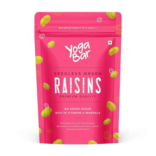Yogabar: Premium Green Raisins 200gm