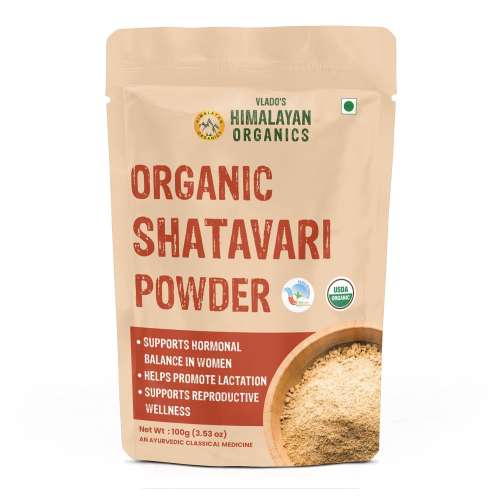 Vlado's Himalayan Organics: Shatavari Powder 100gms | Promotes Lactation Naturally | Helps Maintain Hormonal Balance