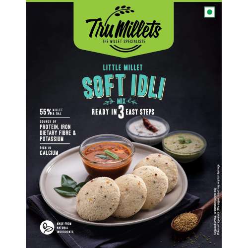 TruMillets: Trumillets Little Millet Soft Idli Mix , 250gm Pack of 1