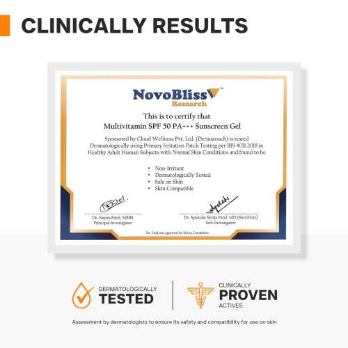 Dermatouch: Multivitamin SPF 50 PA+++ Sunscreen Gel 30 g