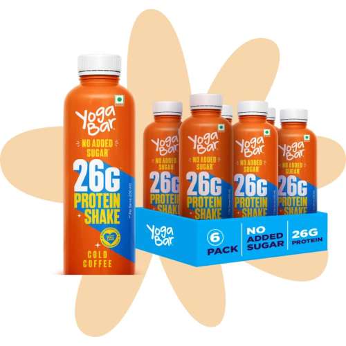 Yogabar: Protein drink Cold Coffee 250gm Pack of 6