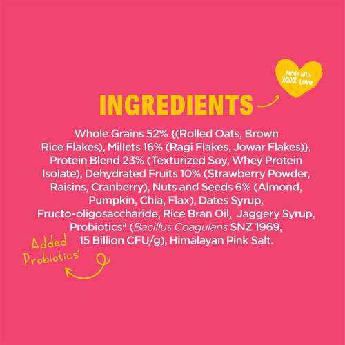 Yogabar: High Protein Fruit Nut Seeds Oats 350gm