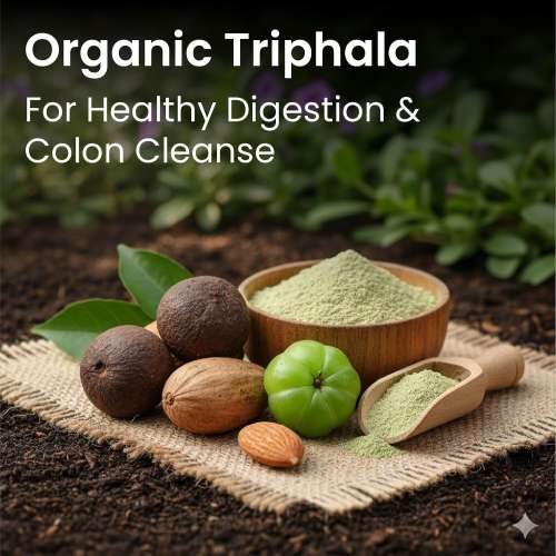 Vlado's Himalayan Organics: Organics Triphala Tablets 100% Organic | Triphala Churna Tablets With Swarna Amalaki, Haritaki, and Bibhitaki | Supports Healthy Digestion | Improves Bowel Wellness | Relieves Constipation | Pure Herbs Used |100% Ayurvedic | trifala 60 Tablets.
