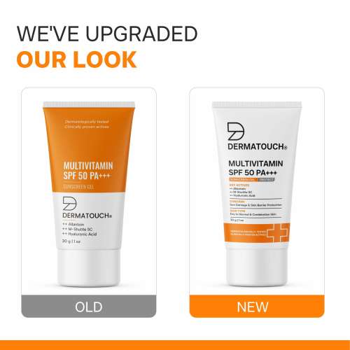 Dermatouch: Dermatouch Multivitamin Spf 50 Pa+++ Sunscreen Gel - 30gm  Pack Of 2
