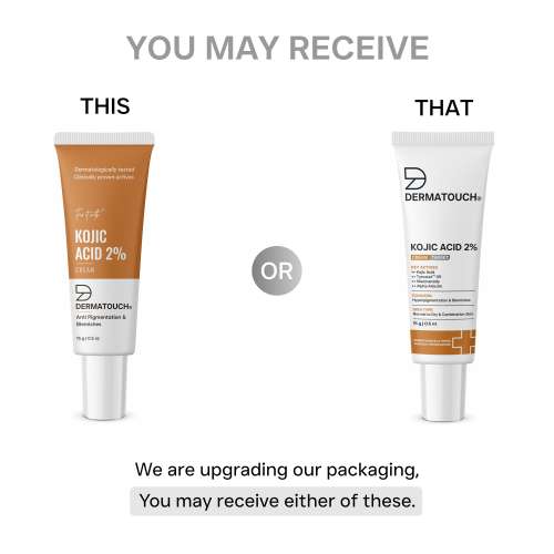 Dermatouch: Dermatouch Kojic Acid 2% Cream | For Pigmentation & Dark Spot Reduction | Suitable For All Skin Types | 15gm