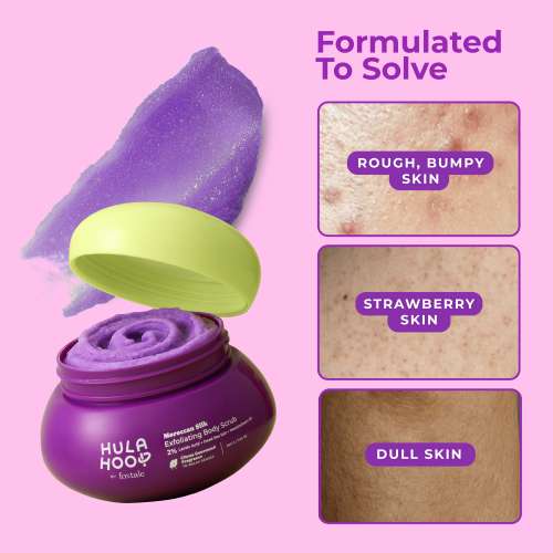 Hula Hoop: Hula Hoop Exfoliating Body Scrub by Foxtale | Smoothes Skin & Fades Tan 200ml