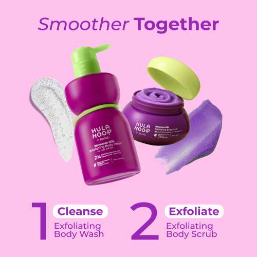 Hula Hoop: Hula Hoop Exfoliating Body Scrub by Foxtale | Smoothes Skin & Fades Tan 200ml