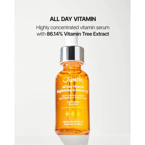 Jumiso: All Day Vitamin Brightening & Balancing Facial Serum, 50ml