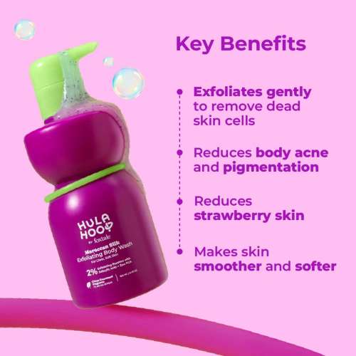 Hula Hoop: Hula Hoop Exfoliating Body Wash by Foxtale | Exfoliates & Smoothens | 250ml