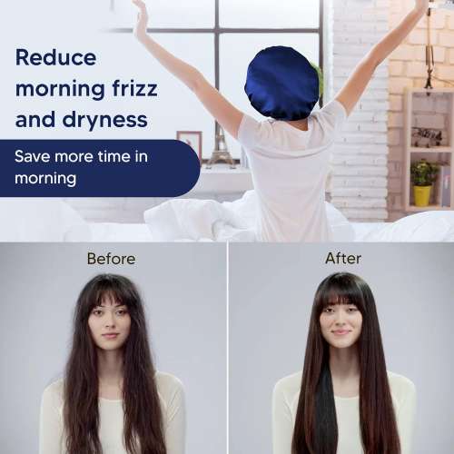 kindlife: Luxury Satin Silk Hair Bonnet Cap