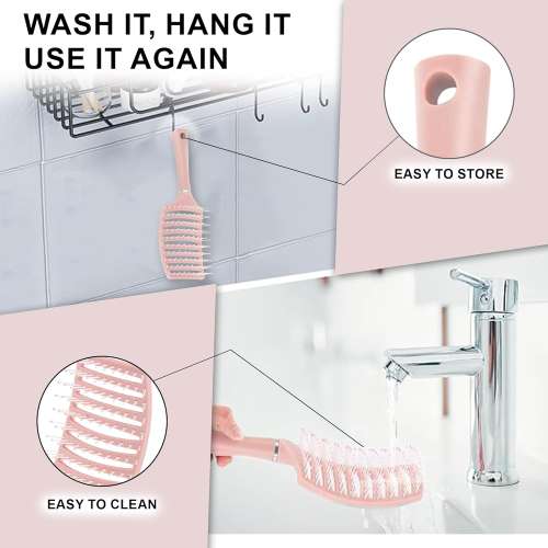 kindlife: Detangling Hair Brush, Curly & Straight Hair Brush for Women & Men