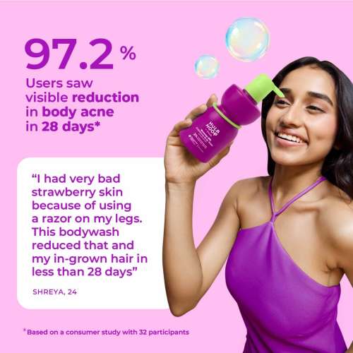 Hula Hoop: Hula Hoop Exfoliating Body Wash by Foxtale | Exfoliates & Smoothens | 250ml