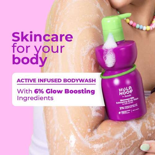 Hula Hoop: Hula Hoop Exfoliating Body Wash by Foxtale | Exfoliates & Smoothens | 250ml
