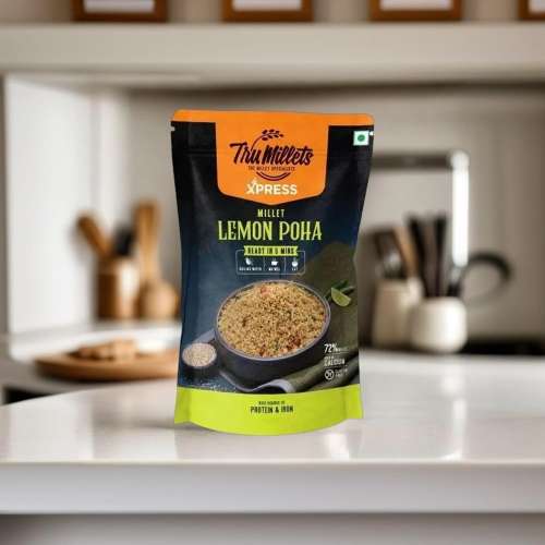 TruMillets: Trumillets Millet Lemon Poha, 180gm (Pack of 1)
