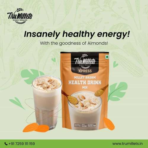 TruMillets: Trumillets Millet Badam Drink, 200gm (Pack of 1)