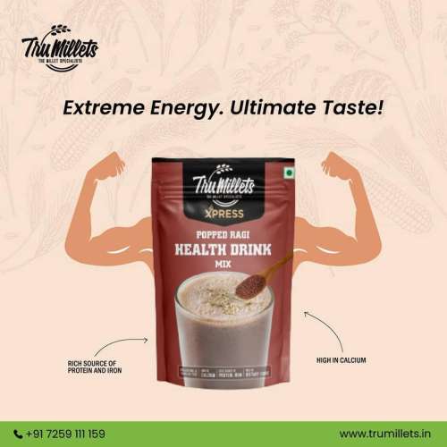 TruMillets: Trumillets Popped Ragi Drink, 200gm (Pack of 1)