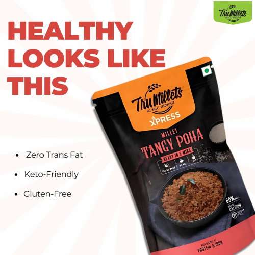 TruMillets: Trumillets Millet Tangy Poha, 180gm (Pack of 1)