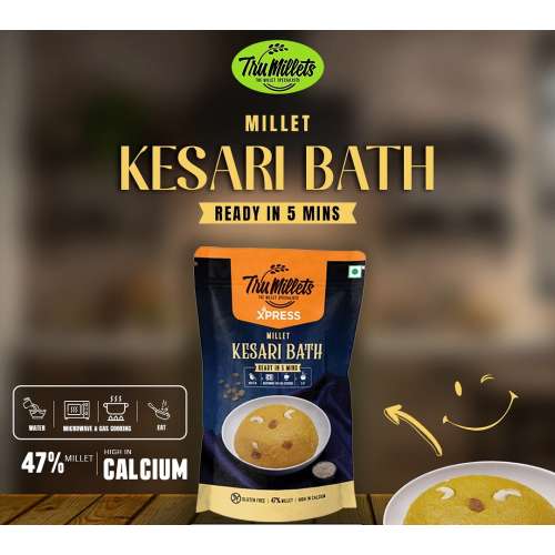 TruMillets: Trumillets Millet Kesaribath, 180gm (Pack of 1)
