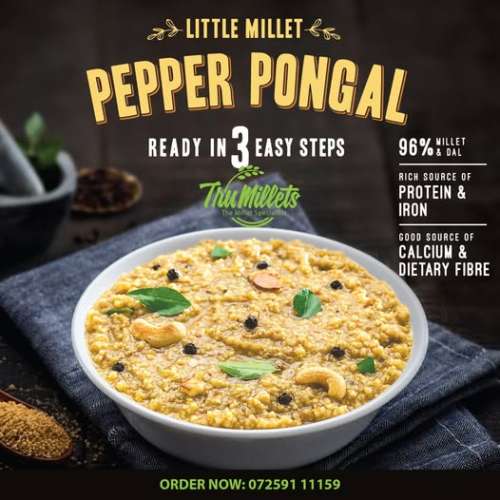 TruMillets: Trumillets Little Millet Pepper Pongal, 200gm (Pack of 1)