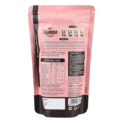 TruMillets: Trumillets Millet Strawberry Pancake, 150gm (Pack of 1)
