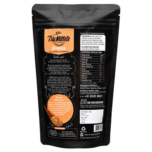 TruMillets: Trumillets Millet Upma, 180gm (Pack of 1)
