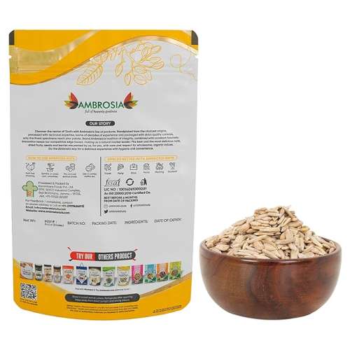 Ambrosia: Raw Sunflower Seeds 500gm Pack of 2x250gm