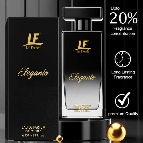 La' French: Eleganto Perfume for Women 100ml | Long-Lasting Fresh & Sweet Fragrance | Premium EDP for Women
