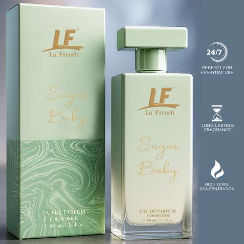 La' French: Sugar Baby Perfume for Women 100ml | Sweet & Fruity | Long Lasting | Premium & Luxury Perfume for Her