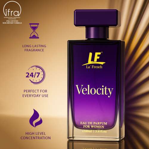 La' French: Velocity Perfume for Women 100ml | Long-Lasting Fresh Fragrance | Premium EDP for Women