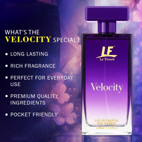 La' French: Velocity Perfume for Women 100ml | Long-Lasting Fresh Fragrance | Premium EDP for Women