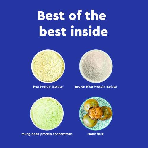 Nourish You: One Good by Nourish You 29g Per Serving Vanilla Plant based Protein Powder-500g | Pea, Brown Rice & Mung Bean Blend | Sweetened with Monk Fruit | No Soy, No Artificial Flavours | Superior Muscle Recovery | Gut Friendly