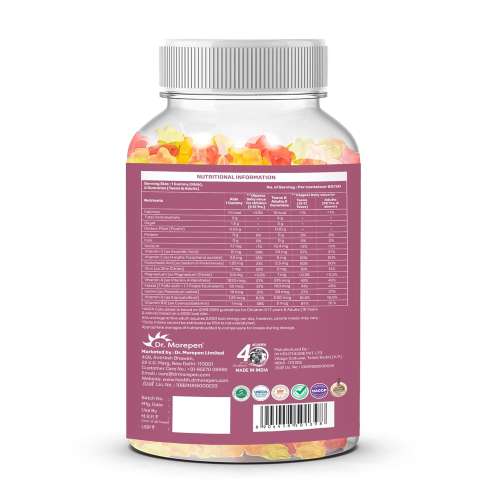 Dr. Morepen: Complete Wellness Gummy (Multivitamin & Multimineral Blend) 250gm