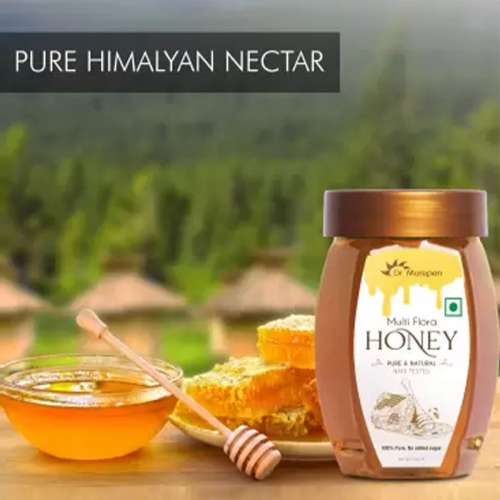 Dr. Morepen: Honey 250gm Pack of 2 and Honey Multi Flora 250gm - Pet Jar Pack of 2