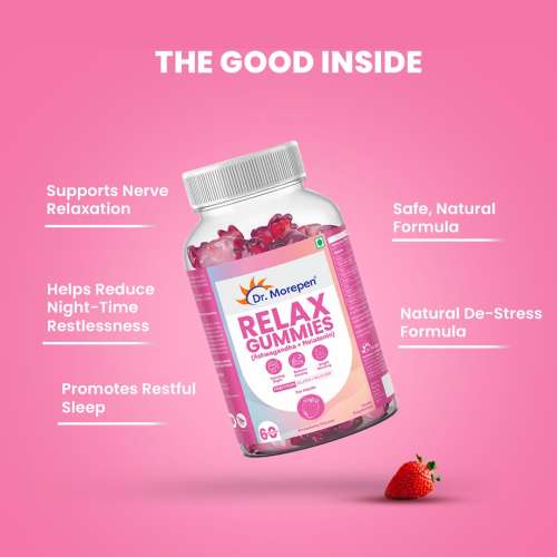 Dr. Morepen: Relax Gummy (Ashwagandha + Melatonin) 250gm