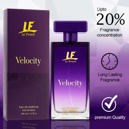 La' French: Velocity Perfume for Women 100ml | Long-Lasting Fresh Fragrance | Premium EDP for Women