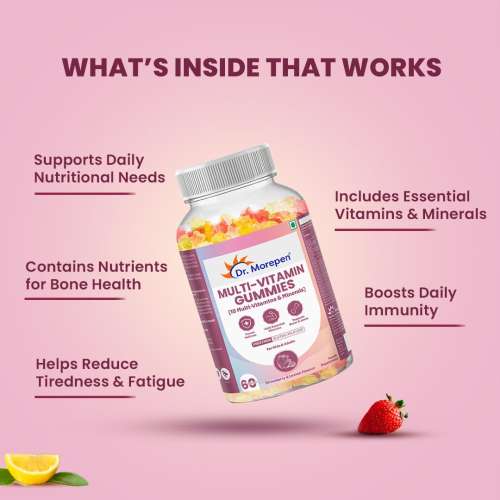 Dr. Morepen: Complete Wellness Gummy (Multivitamin & Multimineral Blend) 250gm
