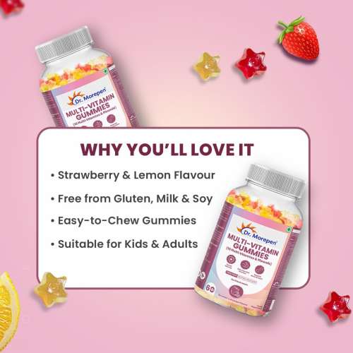 Dr. Morepen: Complete Wellness Gummy (Multivitamin & Multimineral Blend) 250gm
