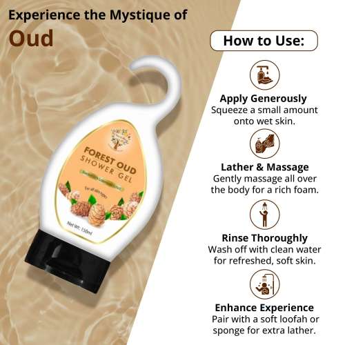 The Herbal Blend: Forest Oud Shower Gel  150ml