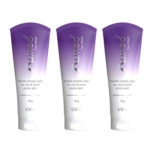 Ethiglo: Acmed Pimple Care Face Wash for Acne Prone Skin 70gm Pack of 3