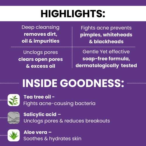 Ethiglo: Acmed Pimple Care Face Wash for Acne Prone Skin 70gm Pack of 3