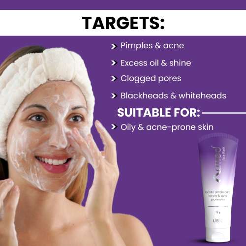 Ethiglo: Acmed Pimple Care Face Wash for Acne Prone Skin 70gm