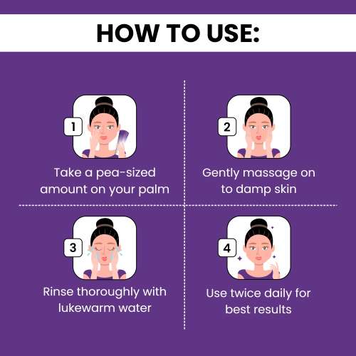 Ethiglo: Acmed Pimple Care Face Wash for Acne Prone Skin 70gm Pack of 5