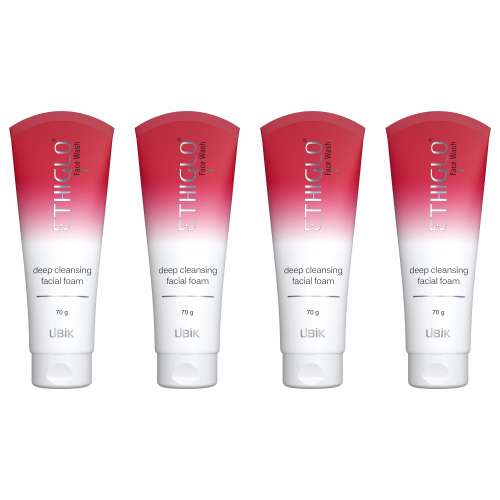 Ethiglo: Deep Cleansing Facial Foam Face Wash for Healthy, Soft and Smooth Skin | Removes Dirt, Impurities and Excess Oil | Suitable for All Skin Types | Pack of 4 - 70gm