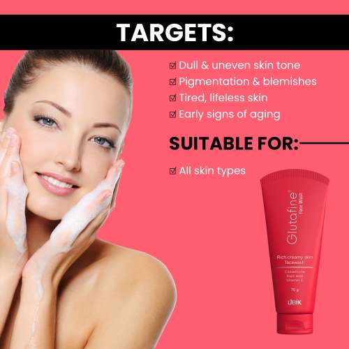 Ethiglo: Glutafine Face Wash 200gm Pack of 2