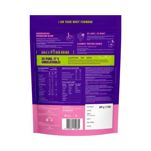 Yogabar: ProClean Whey Protein Blend 680gm | Chocolate Flavor with Monk Fruit & Dates