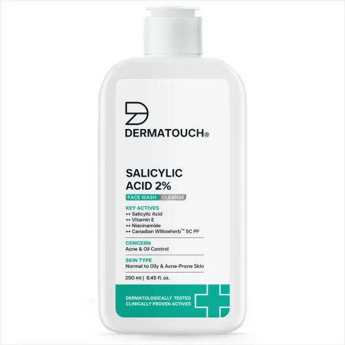 Dermatouch: Salicylic Acid 2% Face Wash | For Acne & Oil Control | Suitable to All Skin Types | For both Men & Women | 250ml