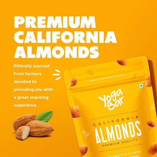 Yogabar: Premium California Almonds 500gm