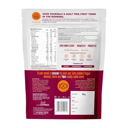 Yogabar: Super Muesli, No Added Sugar 700gm